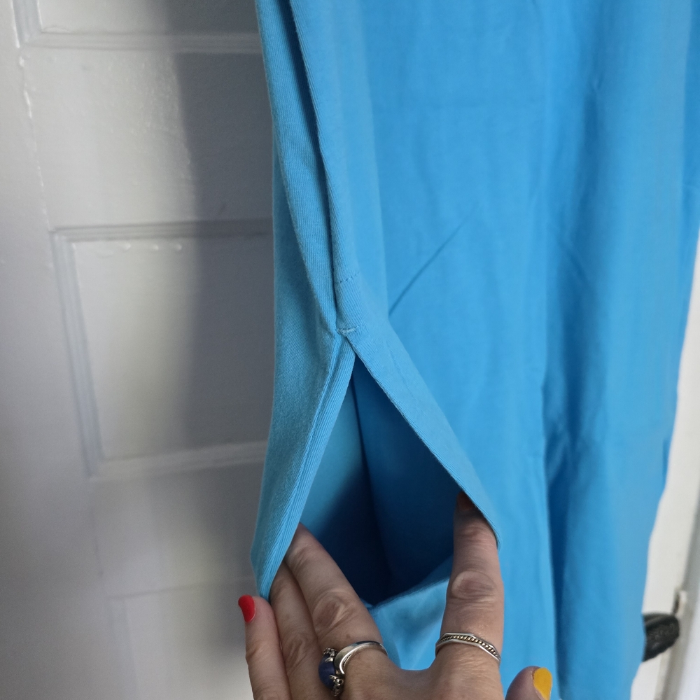 Lands' End Blue Embroidered Tunic Dress - Picture 5 of 8